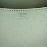 Borsa Hermès Mini Constance 18 Mirror Chevrè Verso vert frizz