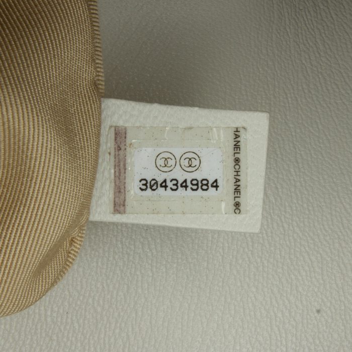 Borsa chanel 19 bianco ghiaccio