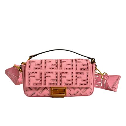 Borsa Fendi Baguette Tela Ricamata FF
