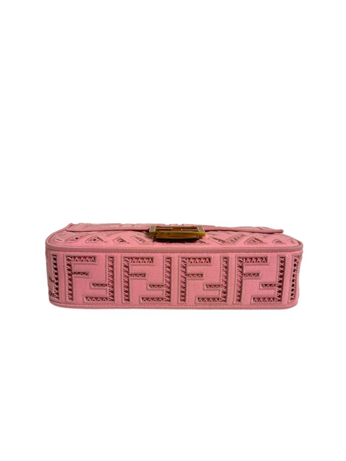 Borsa Fendi Baguette Tela Ricamata FF vista base
