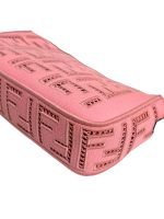 Borsa Fendi Baguette Tela Ricamata FF rosa