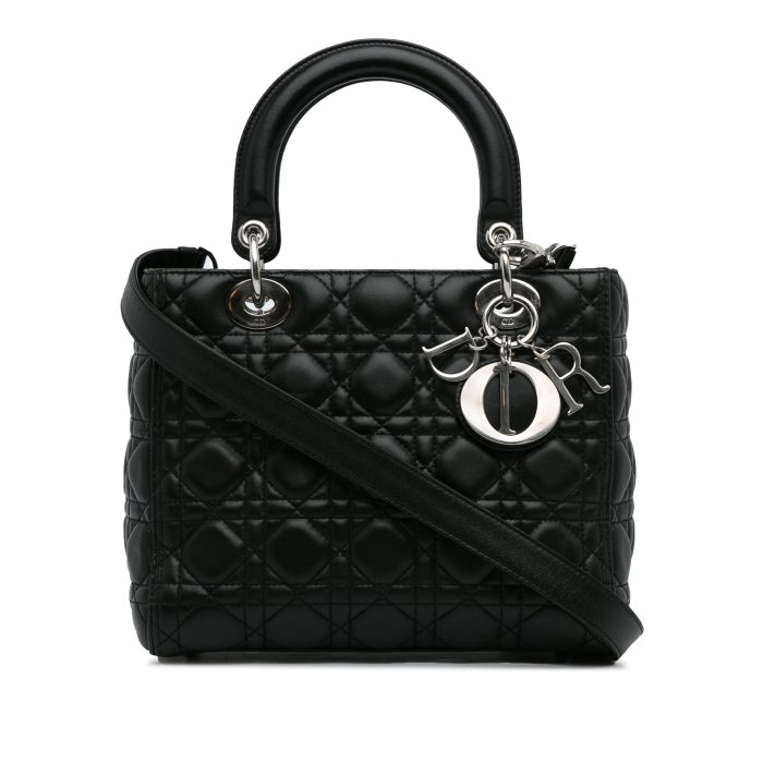 Borsa Lady Dior media nero