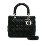 Borsa Lady Dior media nero