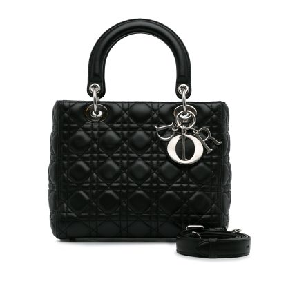 Borsa Lady Dior media nero