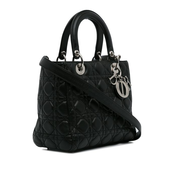 Borsa Lady Dior media nero