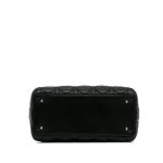 Borsa Lady Dior media nero vista base