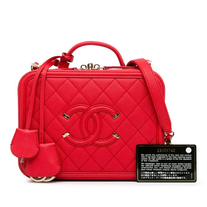 Borsa Chanel Vanity CC filgree