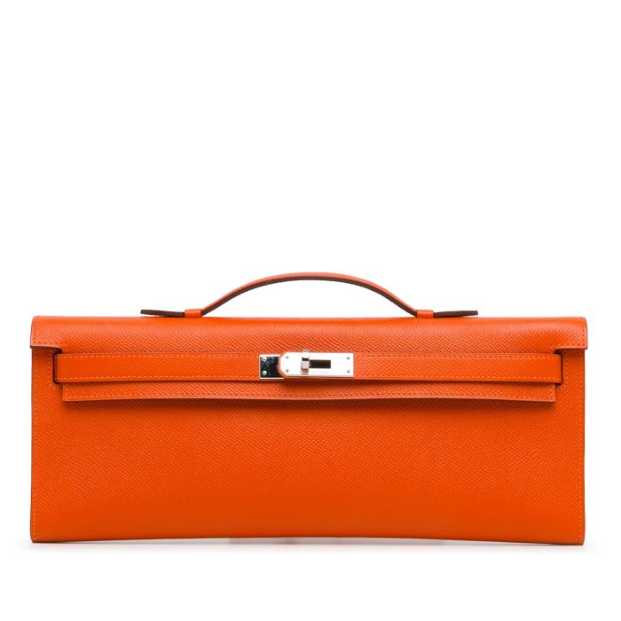 Borsa Hermès Kelly Cut Orange Epsom