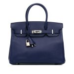 Borsa Hermès Birkin 30 Epsom blue