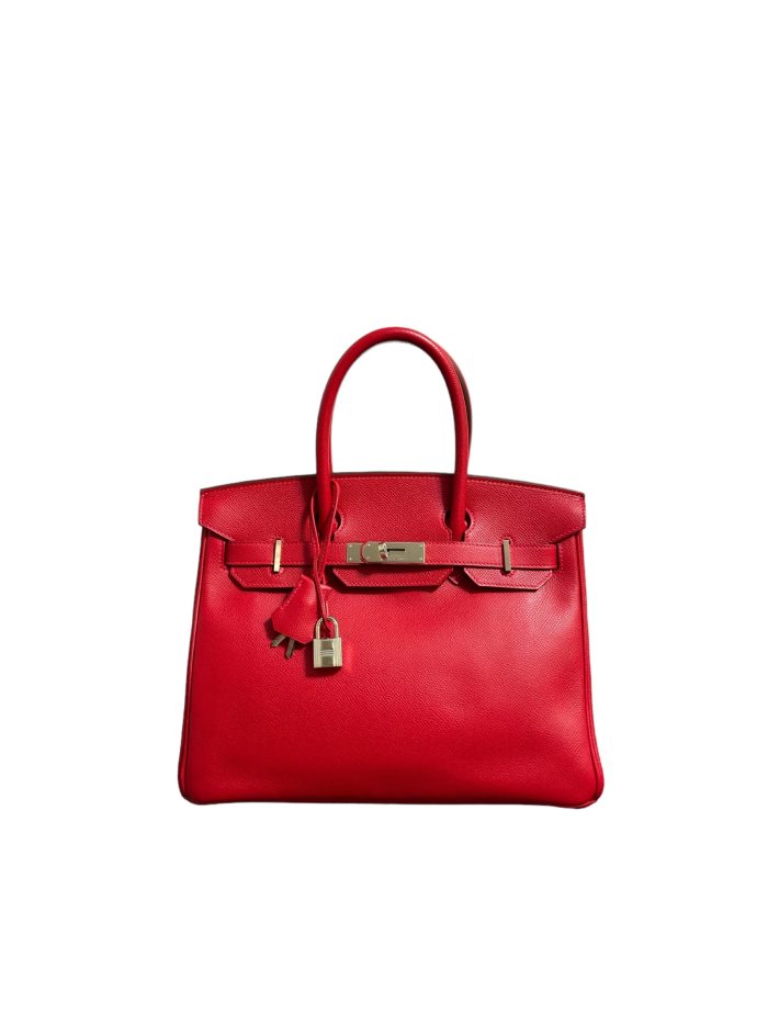 Borsa Hermès Birkin 30 Epsom Rouge Casaque