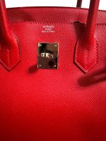 Borsa Hermès Birkin 30 Epsom Rouge Casaque