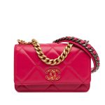Borsa Chanel 19 woc fucsia
