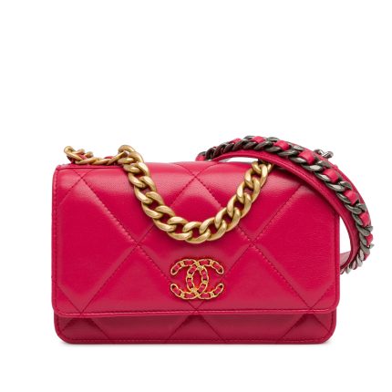 Borsa Chanel 19 woc fucsia
