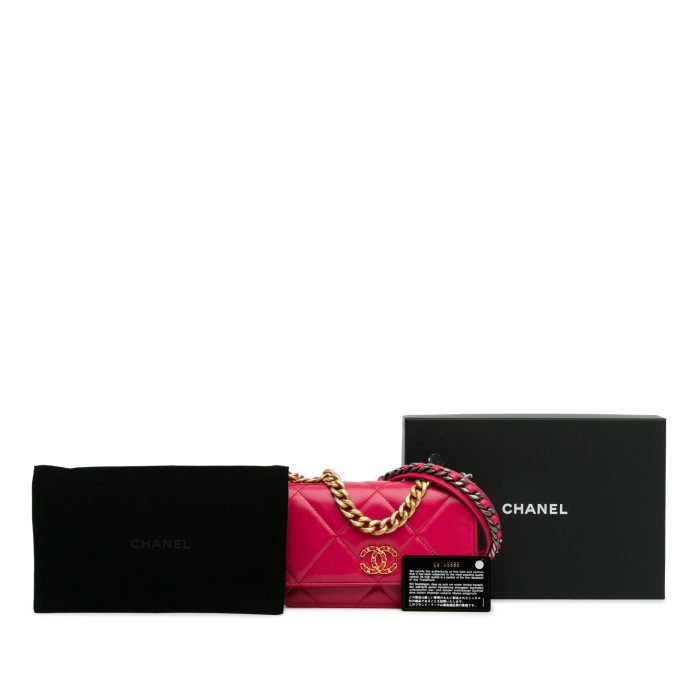 borsa Chanel 19 woc fucsia