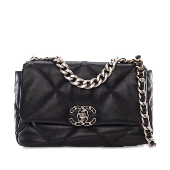 Borsa Chanel 19 media Nero Phw