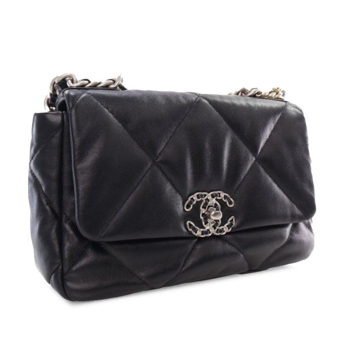 Borsa Chanel 19 media Nero Phw