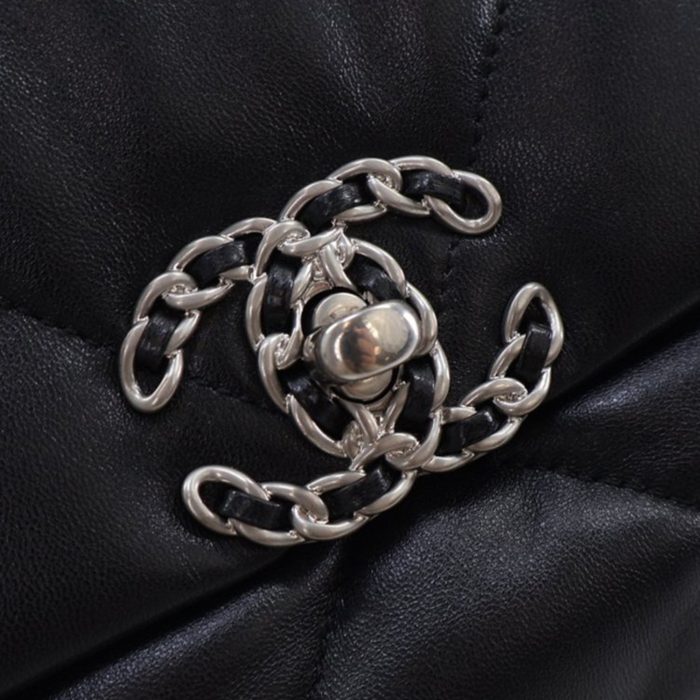 Borsa Chanel 19 media Nero Phw