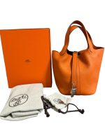 Borsa Hermès Picotin Lock 18 Orange