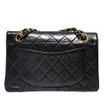 Borsa Chanel Timeless Classic Small colore nero hardware oro 24 k