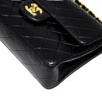 Borsa Chanel Timeless Classic Small colore nero hardware oro 24 k