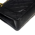 Borsa Chanel Timeless Classic Small colore nero hardware oro 24 k
