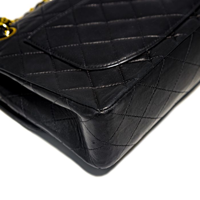 Borsa Chanel Timeless Classic Small colore nero hardware oro 24 k