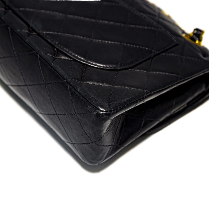 Borsa Chanel Timeless Classic Small colore nero hardware oro 24 k