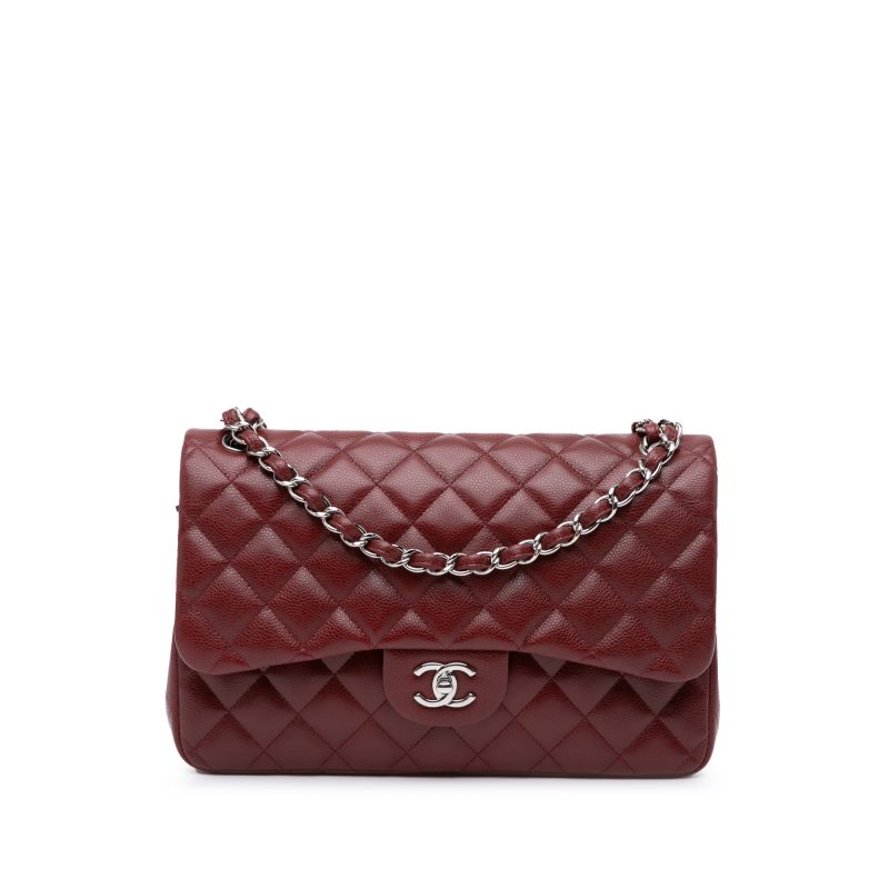 Chanel Classic Jumbo Caviar Bordeaux