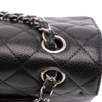 Chanel Classica media nera caviar