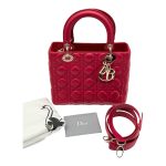 Lady Dior Media Rosso Ciliegia