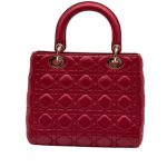 Lady Dior Media Rosso Ciliegia