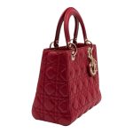 Lady Dior Media Rosso Ciliegia