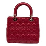 Lady Dior Media Rosso Ciliegia