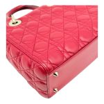 Lady Dior Media Rosso Ciliegia