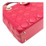 Lady Dior Media Rosso Ciliegia