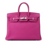 Hermès Birkin 25 Togo Rose pourpre PHW