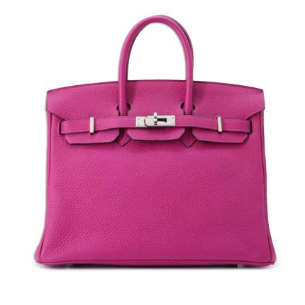 Hermès Birkin 25 Togo Rose pourpre PHW