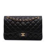 Chanel Classic Jumbo Agnello Nera
