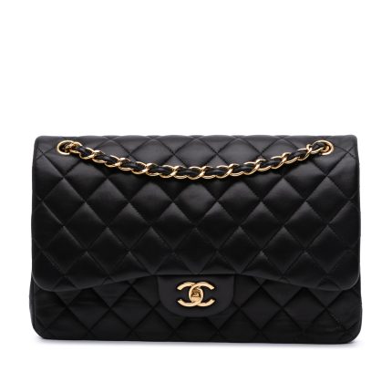 Chanel Classic Jumbo Agnello Nera