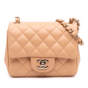 Chanel Mini Square Beige
