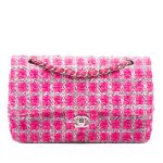 Chanel Classic Flap Bag Tweed Rosa