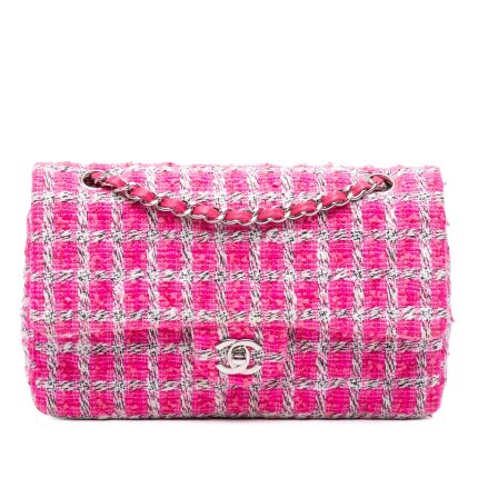 Chanel Classic Flap Bag Tweed Rosa