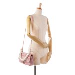 Chanel Tweed Rosa con manico in perle