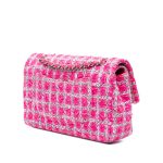 Chanel Classic Flap Bag Tweed Rosa