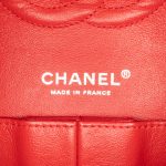 Chanel Classic Media Agnello Red