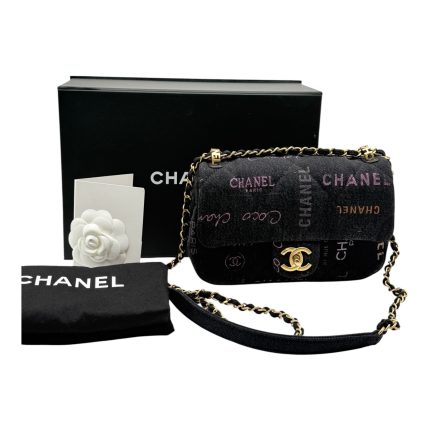 Chanel Mini Rectangular Denim Grigio Scuro