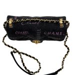 Chanel Mini Rectangular Denim Grigio Scuro