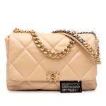 Chanel 19 Maxi Beige