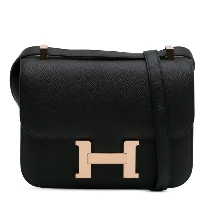 Hermès Constance 24 Epsom Black RGHW