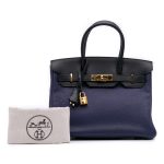Hermès Birkin 30 Blu Encre & Blu Oscure